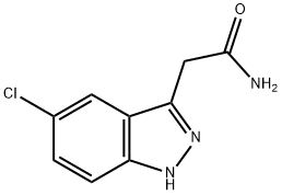 2-(5-Chloro-1H-indazol-3-yl)-acetamide Struktur