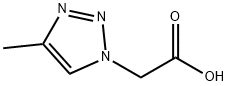 2-(4-methyl-1H-1,2,3-triazol-1-yl)acetic acid Struktur