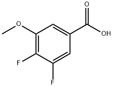 3,4-Difluoro-5-methoxybenzoic acid Struktur