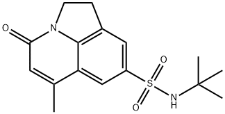 N-(tert-butyl)-6-methyl-4-oxo-2,4-dihydro-1H-pyrrolo[3,2,1-ij]quinoline-8-sulfonamide Struktur