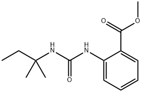 methyl 2-(3-(tert-pentyl)ureido)benzoate Struktur