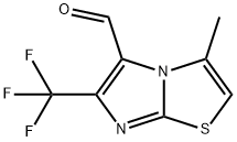 3-Methyl-6-(trifluoromethyl)imidazo[2,1-b]thiazole-5-carbaldehyde Struktur