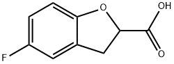 5-Fluoro-2,3-dihydrobenzofuran-2-carboxylic acid Struktur