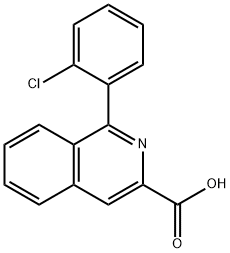 1-(2-Chlorophenyl)-3-isoquinolinecarboxylic acid Struktur