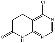 4-chloro-5,6-dihydropyrido[2,3-d]pyrimidin-7(8H)-one Struktur