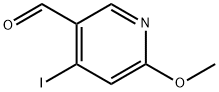 4-iodo-6-methoxynicotinaldehyde Struktur