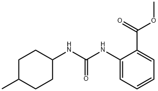 methyl 2-(3-(4-methylcyclohexyl)ureido)benzoate Struktur