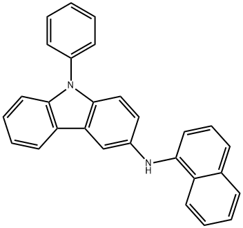 N-(1-naphthyl)-N-(9-phenylcarbazol-3-yl)amine Struktur