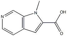 1-METHYL-1H-PYRROLO[2,3-C]PYRIDINE-2-CARBOXYLIC ACID Struktur