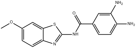 3,4-Diamino-N-(6-methoxybenzo[d]thiazol-2-yl)benzamide Struktur