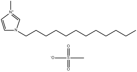 1H-Imidazolium, 1-dodecyl-3-methyl-, methanesulfonate
 Struktur