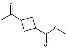 3-acetylCyclobutane carboxylic acid Methyl ester Struktur