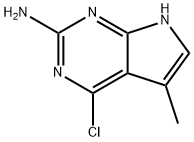 4-chloro-5-methyl-7H-Pyrrolo[2,3-d]pyrimidin-2-amine Struktur