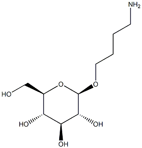 4-Aminobutyl beta-D-glucopyranoside Struktur