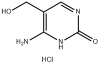 4-Amino-5-(hydroxymethyl)pyrimidin-2(1H)-one hydrochloride Struktur