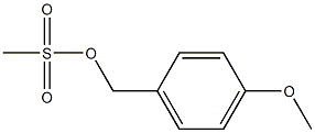 (4-METHOXYPHENYL)METHYL METHANESULFONATE Struktur