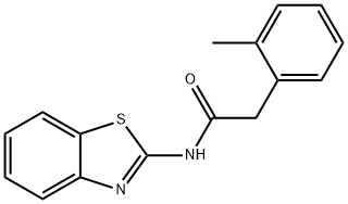 N-(1,3-benzothiazol-2-yl)-2-(2-methylphenyl)acetamide Struktur