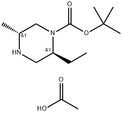 (2S,5R)-tert-butyl 2-ethyl-5-methylpiperazine-1-carboxylate acetate