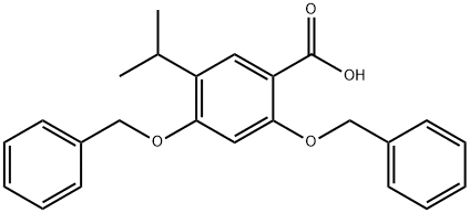 2,4-dibenzyloxy-5-isopropylbenzoic acid Struktur