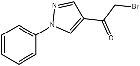 2-bromo-1-(1-phenyl-1H-pyrazol-4-yl)Ethanone Struktur