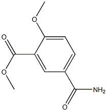 Methyl 5-carbamoyl-2-methoxybenzoate Struktur