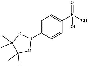 Phosphonic acid, P-[4-(4,4,5,5-tetramethyl-1,3,2-dioxaborolan-2-yl)phenyl]- Structure