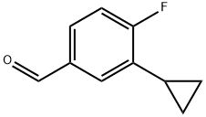 3-Cyclopropyl-4-fluorobenzaldehyde Struktur