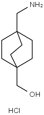 (4-(Aminomethyl)bicyclo[2.2.2]octan-1-yl)methanolhydrochloride Struktur