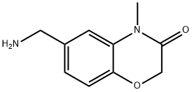 6-Aminomethyl-4-methyl-4H-benzo[1,4]oxazin-3-one Struktur