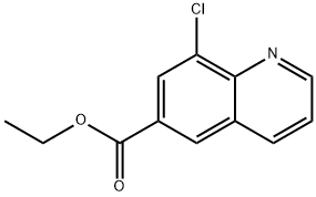 ethyl 8-chloroquinoline-6-carboxylate Struktur