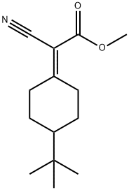 methyl 2-(4-(tert-butyl)cyclohexylidene)-2-cyanoacetate Struktur