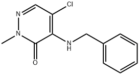 4-(Benzylamino)-5-chloro-2-methylpyridazin-3(2H)-one Struktur