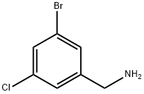 3-bromo-5-chlorobenzenemethanamine Struktur