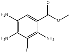 Benzoic acid, 2,4,5-triamino-3-fluoro-, methyl ester Struktur