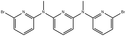 N2,N6-bis(6-bromopyridin-2-yl)-N2,N6-dimethylpyridine-2,6-diamine Struktur