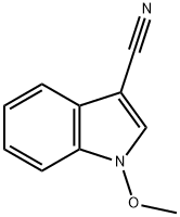 1-methoxy-1H-indole-3-carbonitrile Struktur