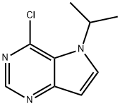 4-Chloro-5-isopropyl-5H-pyrrolo[3,2-d]pyrimidine Struktur