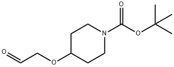 tert-butyl 4-(2-oxoethoxy)piperidine-1-carboxylate Struktur