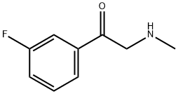 2-(Methylamino)-1-(3-fluorophenyl)ethanone Struktur