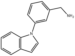 (3-(1H-Indol-1-yl)phenyl)methanamine Struktur