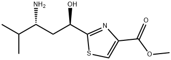 methyl2-((1R,3R)-3-amino-1-hydroxy-4-methylpentyl)thiazole-4-carboxylate Struktur