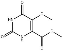 Methyl 5-methoxy-2,6-dioxo-1,2,3,6-tetrahydropyrimidine-4-carboxylate Struktur