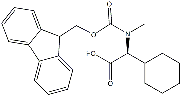 (S)-a-[Fmoc-(methyl)amino]cyclohexaneacetic acid Struktur