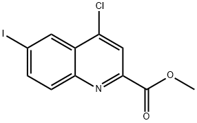 4-Chloro-6-iodo-quinoline-2-carboxylic acid methyl ester Struktur