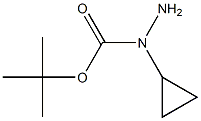 tert-butyl 1-cyclopropylhydrazinecarboxylate Struktur