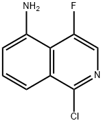 1-chloro-4-fluoroisoquinolin-5-amine Struktur