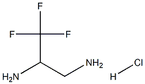 3,3,3-Trifluoropropane-1,2-diaminehydrochloride Struktur