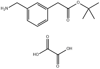 (3-Aminomethyl-phenyl)-acetic acid tert-butyl ester oxalate Struktur