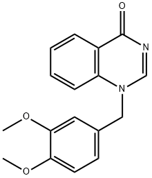 1-(3,4-Dimethoxybenzyl)quinazolin-4(1H)-one Struktur