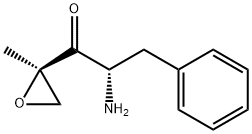 (S)-2-amino-1-((R)-2-methyloxiran-2-yl)-3-phenylpropan-1-one Struktur